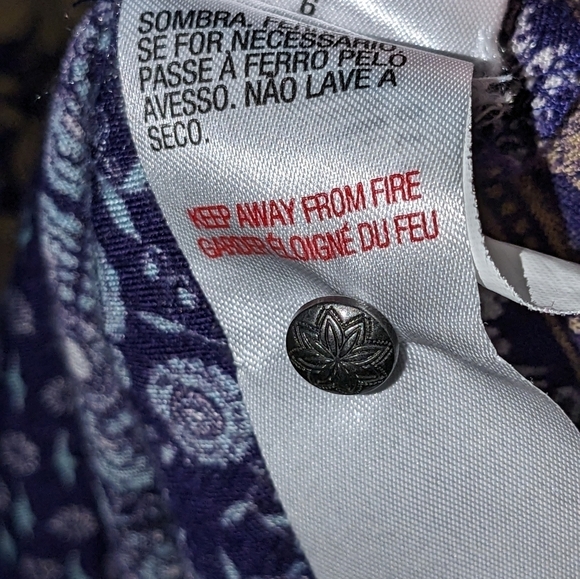 Roxy Lucky Blue bohemian mini dress, size Large, GUC - Picture 7 of 8